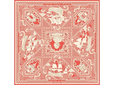 Платок Русская резьба по кости