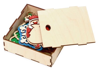 Набор с новогодними подвесками, 5 подвесок, 122 х 45 х 122 мм Набор с новогодними подвесками, 5 подвесок, 122 х 45 х 122 мм