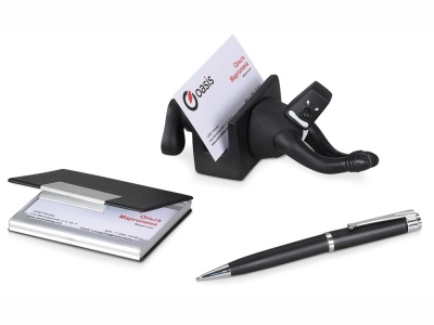 Набор: блекмэн Энди, визитница, ручка шариковая, черный Набор: блекмэн Энди, визитница, ручка шариковая, черный