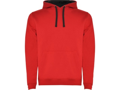Толстовка с капюшоном Urban мужская, красный/черный
