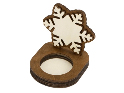Подсвечник деревянный Снежинка Подсвечник деревянный Снежинка