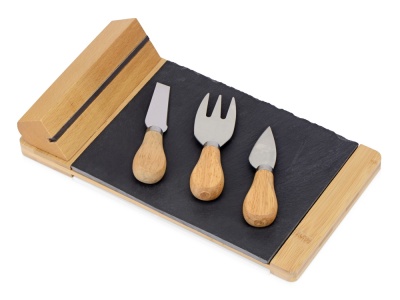 Набор для сыра из сланцевой доски и ножей Bamboo collection Taleggio Набор для сыра из сланцевой доски и ножей Bamboo collection Taleggio