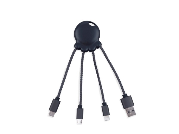 Зарядный кабель Octopus Light с подсветкой логотипа Зарядный кабель Octopus Light с подсветкой логотипа