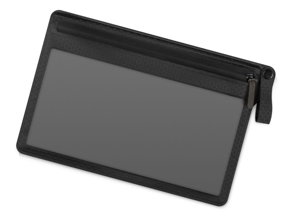 Органайзер On clouds двумя отделениями из нейлона 250х170 мм (в инд. пакетике), серый/черный Органайзер On clouds двумя отделениями из нейлона 250х170 мм (в инд. пакетике), серый/черный