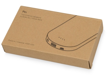 Внешний аккумулятор Pin с клипом, 4000 mAh