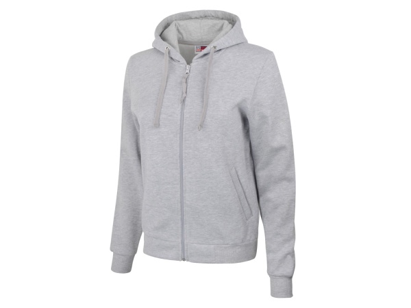 Толстовка на молнии Perform женская, серый меланж