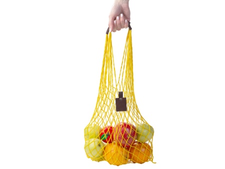 Авоська Dream из натурального хлопка с кожаными ручками, 25 л