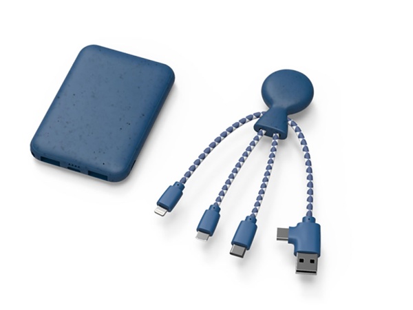 Внешний аккумулятор BioPack c кабелем Mr. Bio, 5000 mAh Внешний аккумулятор BioPack c кабелем Mr. Bio, 5000 mAh