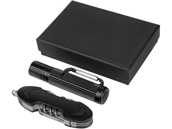 Подарочный набор Ranger:фонарик, нож многофункциональный Подарочный набор Ranger:фонарик, нож многофункциональный