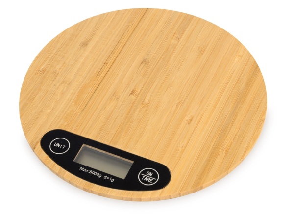 Бамбуковые кухонные весы Scale, натуральный Бамбуковые кухонные весы Scale, натуральный
