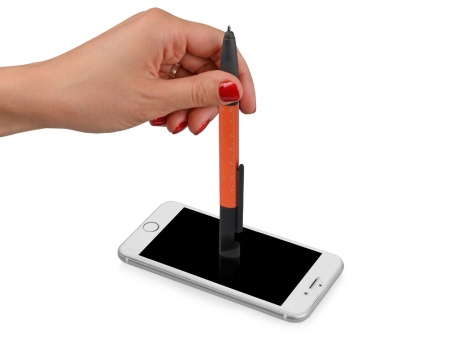 Ручка-стилус металлическая шариковая Multy