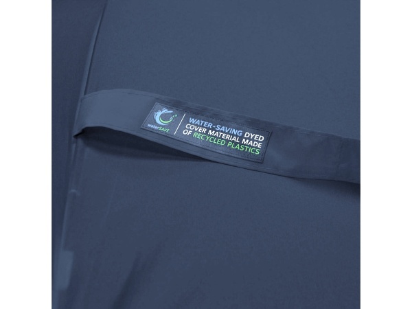 Зонт-трость Okobrella с деревянной ручкой и куполом из переработанного пластика