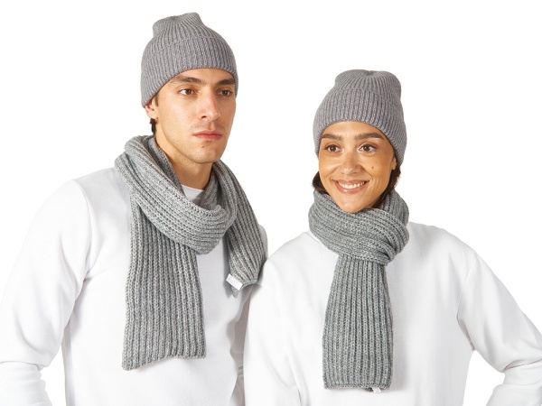 Шарф Nordend, крупный риб, серый меланж Шарф Nordend, крупный риб, серый меланж