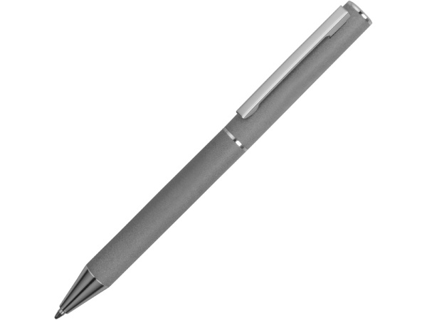 Ручка металлическая soft-touch шариковая Stone, серый/серебристый Ручка металлическая soft-touch шариковая Stone, серый/серебристый