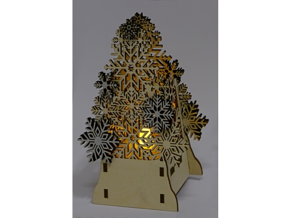 Декоративная фигура Ель с электрической свечой Декоративная фигура Ель с электрической свечой