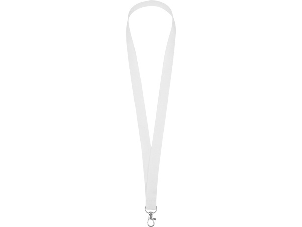 Ланъярд из RPET с карабином, белый