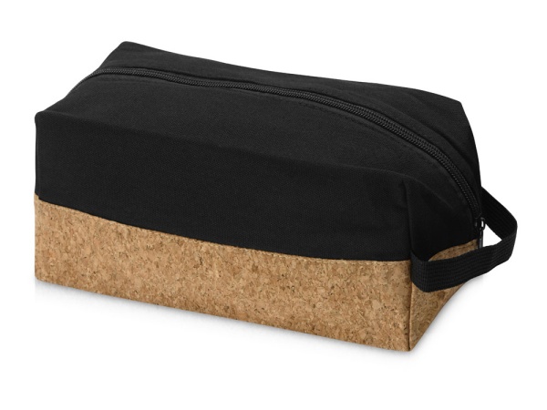 Несессер Corky хлопковый с пробковой вставкой, черный Несессер Corky хлопковый с пробковой вставкой, черный